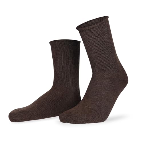 Hudson Herren Socken Relax Soft druckfreier Bund Brownmel. 0763 39-42 Hudson Herren Socken Relax Soft druckfreier Bund Brownmel. 0763 39-42 von Hudson