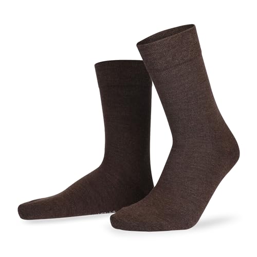 Hudson Herren Socken Relax Woolmix Clima klimaregulierend Brownmel. 0763 39-42 von Hudson