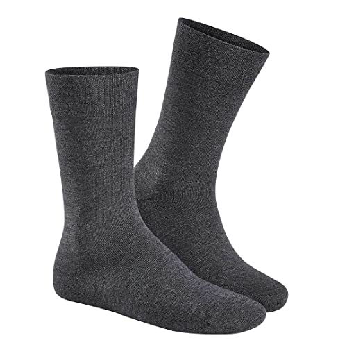 Hudson Herren Socken Relax Woolmix Clima klimaregulierend Grau-mel. 0550 39/42 von Hudson