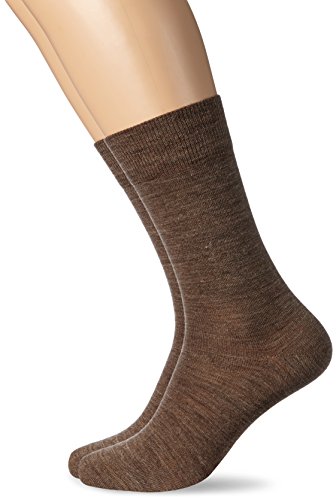 Hudson Herren Socken Schurwolle, 024795 Only, 2er Pack, Gr. 39/42, Braun (Hazel 0309) von Hudson