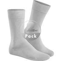 Hudson Herren Socken grau Baumwolle unifarben von Hudson