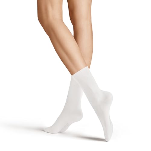 Hudson RELAX COTTON Damen Socken, Baumwollsocken Damen ohne Gummibund, Frauen Socken mit verstärkter Sohle (hautfreundlich, viele Farben) Menge: 1 Paar, Weiß (White 0008), Gr. 35-38 von Hudson