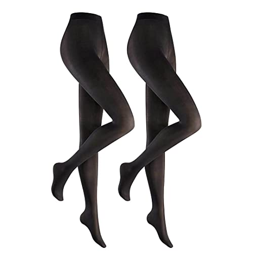 Hudson Strumpfhose Simply 40, 2er Sparpack - By Beauty & Legwear Store (42-44, Schwarz) von Hudson