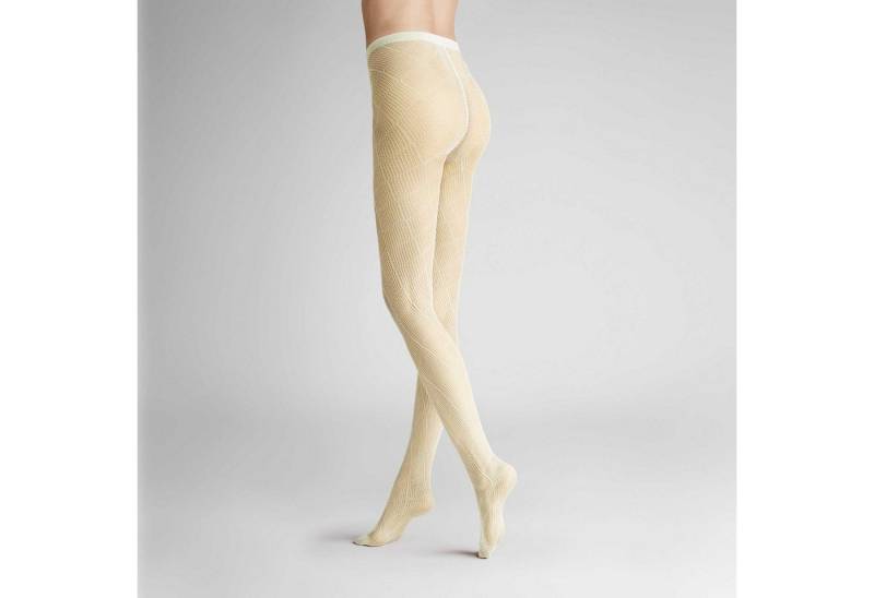 Hudson Strumpfhose Spiral 40 DEN (1 St) Damen Netzstrumpfhose mit angesagtem Rauten-Muster von Hudson