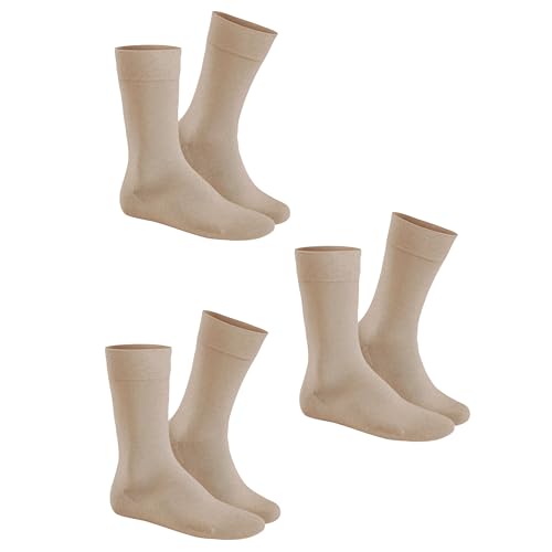 Hudson Unisex Socken Simply³ 3-Pack Beige-mel. 0799 35-38 von Hudson