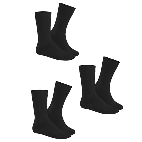 Hudson Unisex Socken Simply³ 3-Pack Black 0005 43-46 von Hudson