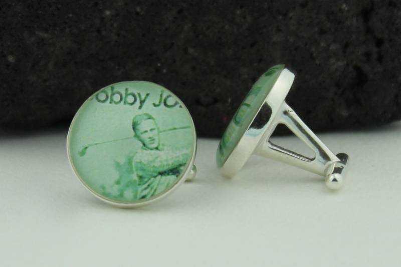 Golf Silber Manschettenknöpfe Für Männer. Diese Einzigartigen Verfügen Über Einen Vintage Bobby Jones Stempel Aus Massivem Sterling von HudsonBlueArtisans