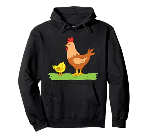 Huhn mit Küken Damen Herren Pullover Hoodie Huhn mit Küken Damen Herren Pullover Hoodie von Hühner Designs für Frauen und Männer