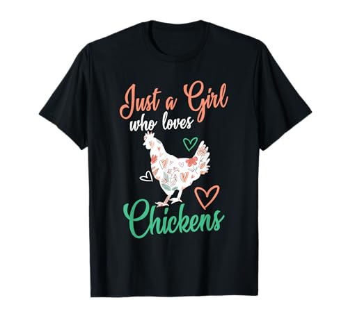 Nur ein Mädchen, das Hühner liebt I Lustiges Hühner T-Shirt Nur ein Mädchen, das Hühner liebt I Lustiges Hühner T-Shirt von Hühner Zubehör Hühner Geschenke I Niedliche Tiere