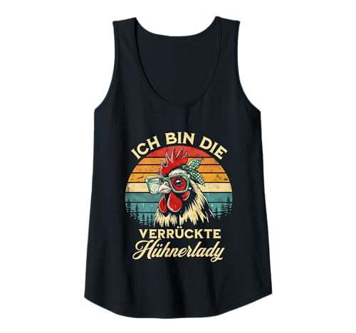 Damen Verrückte Hühnerlady, Huhn, Landwirtin, Lustiges Hühner Lady Tank Top Damen Verrückte Hühnerlady, Huhn, Landwirtin, Lustiges Hühner Lady Tank Top von Hühner Zubehör & Hühnergeschenke Männer Damen