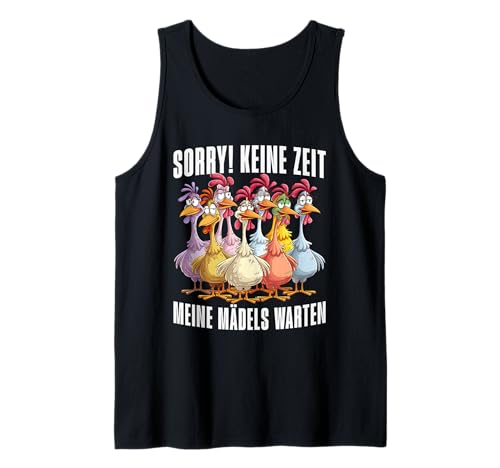 Herren Hühnermotiv, Keine Zeit Meine Mädels Warten, Lustige Hühner Tank Top Herren Hühnermotiv, Keine Zeit Meine Mädels Warten, Lustige Hühner Tank Top von Hühner Zubehör & Hühnergeschenke Männer Damen