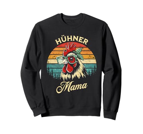 Hühnermama, Hühnermotiv mit Spruch Lustig, Retro Hühner Mama Sweatshirt Hühnermama, Hühnermotiv mit Spruch Lustig, Retro Hühner Mama Sweatshirt von Hühner Zubehör & Hühnergeschenke Männer Damen