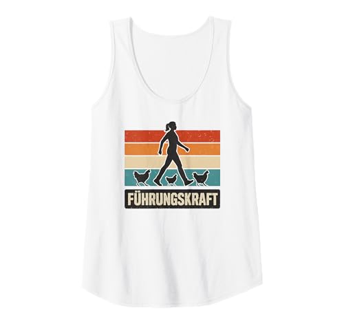 Damen Führungskraft Hühner - Landwirtin Bäuerin Hühnerhalterin Tank Top von Hühnerhalter Sprüche & Geschenke