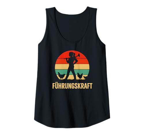 Damen Führungskraft Hühner - Landwirtin Bäuerin Hühnerhalterin Tank Top von Hühnerhalter Sprüche & Geschenke