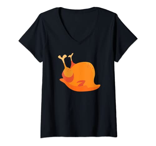 Damen Gebratenes Huhn, Hähnchen Truthahn Geschenk für Herren Damen T-Shirt mit V-Ausschnitt Damen Gebratenes Huhn, Hähnchen Truthahn Geschenk für Herren Damen T-Shirt mit V-Ausschnitt von Hühnerstall Eier Landwirt Koch Kochen Design