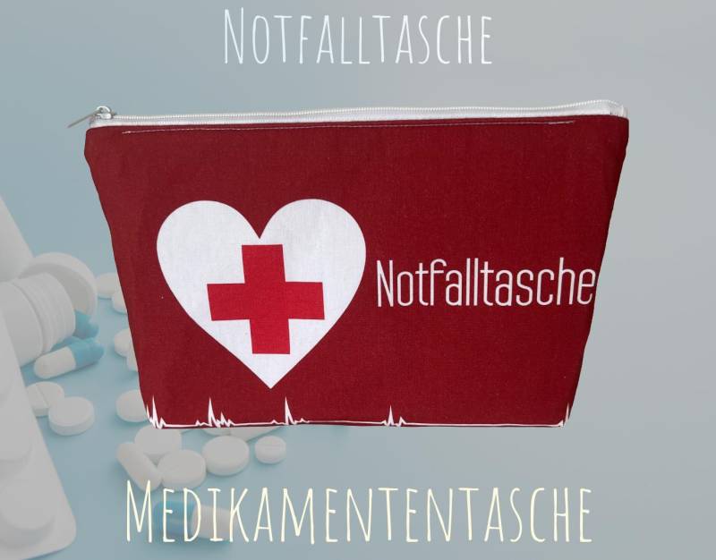 Nf-02 Kosmetiktasche/Medikamententaschen Medizin Kosmetik Erste Hilfe Notfalltasche Notfall Name Individualisierbar Nf-02 Kosmetiktasche/Medikamententaschen Medizin Kosmetik Erste Hilfe Notfalltasche Notfall Name Individualisierbar von HuehnerstallShop