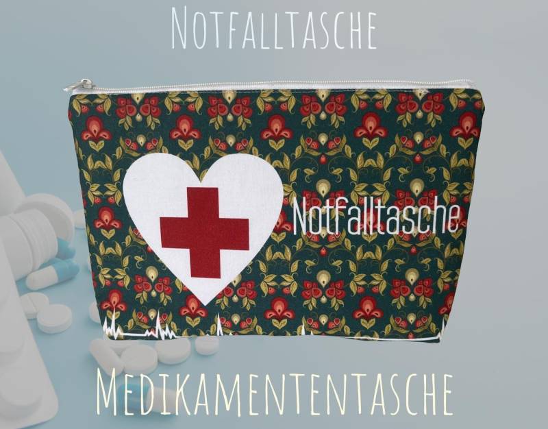 Nf-03 Kosmetiktasche/Medikamententaschen Medizin Kosmetik Erste Hilfe Notfalltasche Notfall Name Individualisierbar Nf-03 Kosmetiktasche/Medikamententaschen Medizin Kosmetik Erste Hilfe Notfalltasche Notfall Name Individualisierbar von HuehnerstallShop