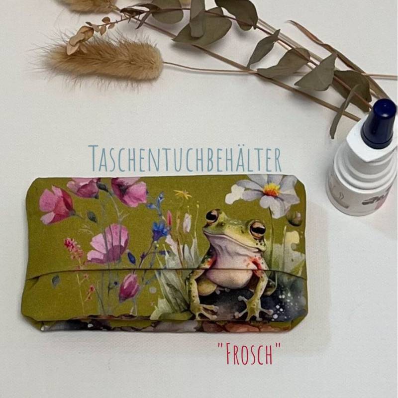 Ttt-01 Taschentüchertasche/Taschentuchbehälter Unterwegs Nachhaltig Tatüta Stofftasche Papiertaschentücher Geräuschlos Auspacken von HuehnerstallShop
