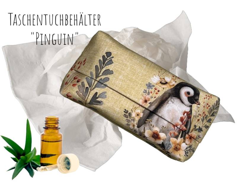 Ttt-08 Taschentüchertasche/Taschentuchbehälter Unterwegs Nachhaltig Tatüta Stofftasche Papiertaschentücher Geräuschlos Auspacken von HuehnerstallShop