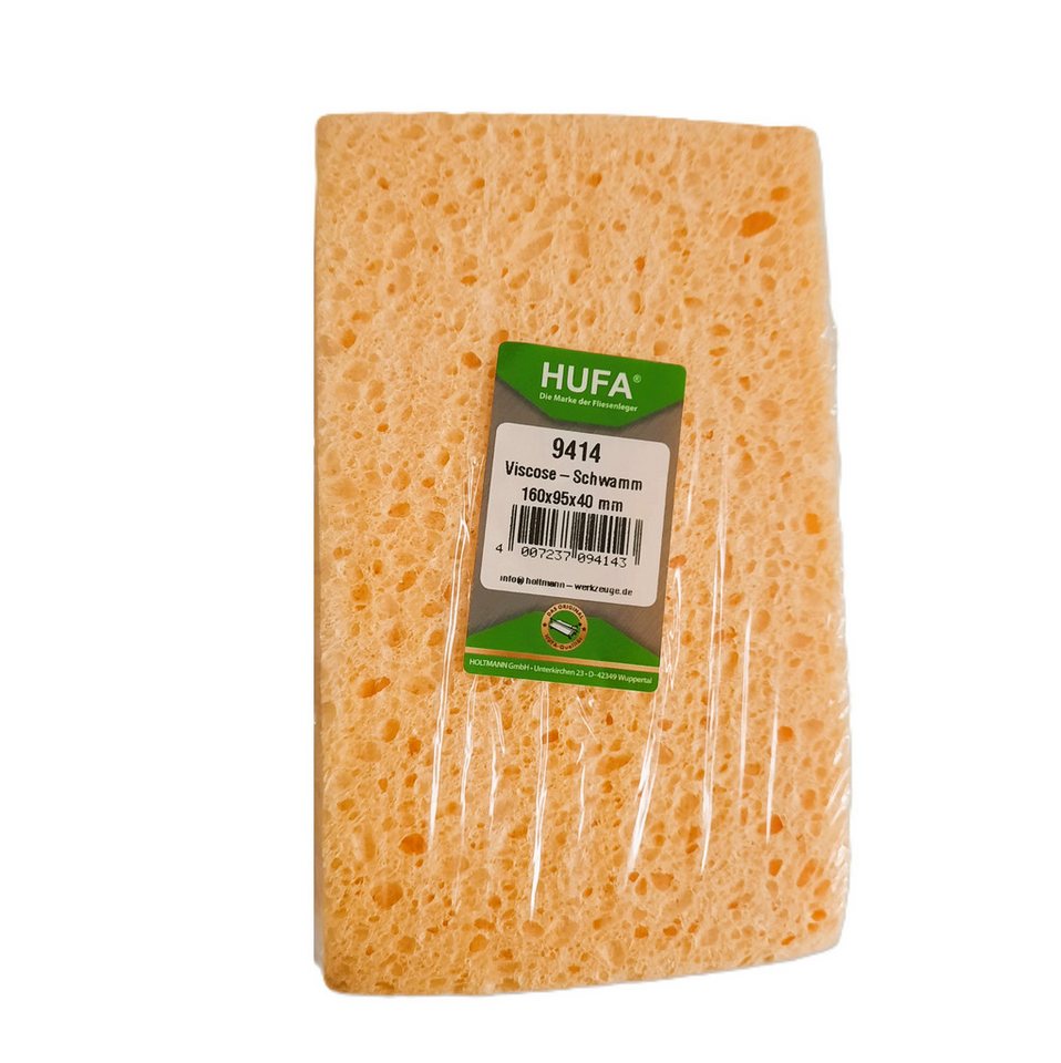 Hufa Schwamm Hufa Fliesenleger Viskose Schwamm 160x95x40mm Hufa Schwamm Hufa Fliesenleger Viskose Schwamm 160x95x40mm von Hufa