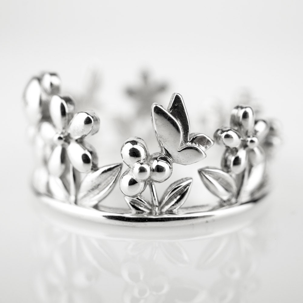 Hochzeit Sterlingsilber 925 Ringe Teddybär Blumengeschenk Erklärung Für Ihren Schmetterling Mutter & Kinder Besonderen Tag Mädchen Liebe Von von HugMeAngel