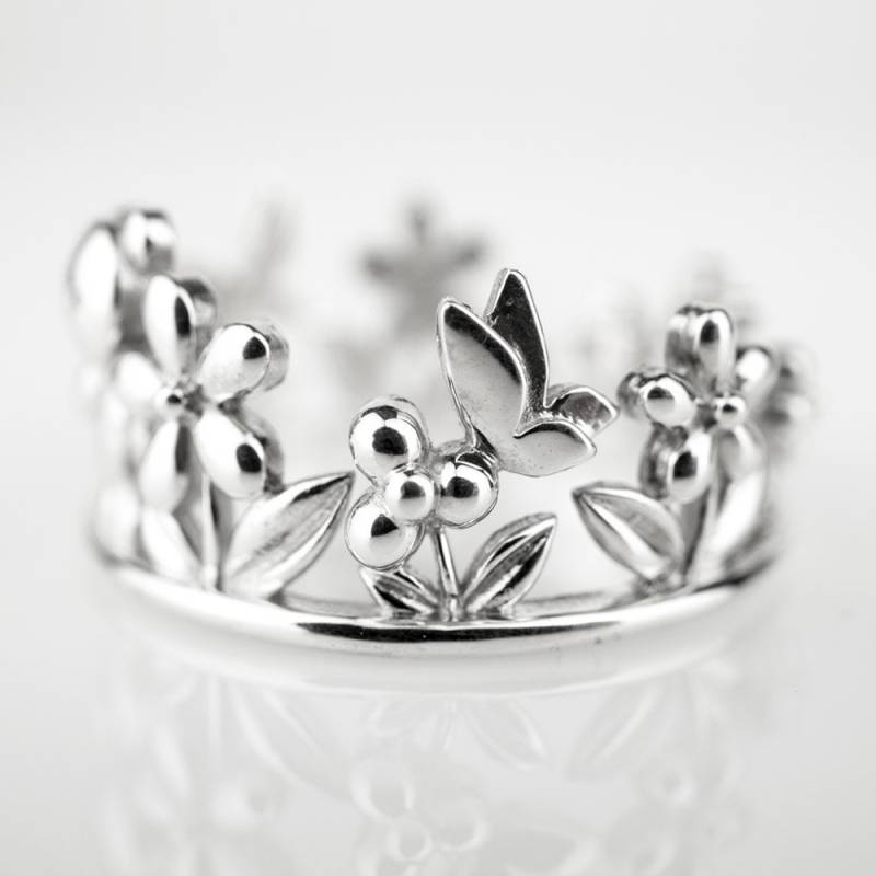 Hochzeit Sterlingsilber 925 Ringe Teddybär Blumengeschenk Erklärung Für Ihren Schmetterling Mutter & Kinder Besonderen Tag Mädchen Liebe Von von HugMeAngel