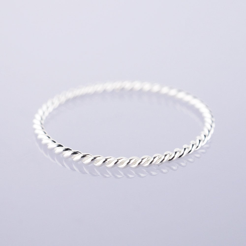 Twist Silber Ringe Gelb Rosa Gold Plating Midi-stapeln von HugMeAngel