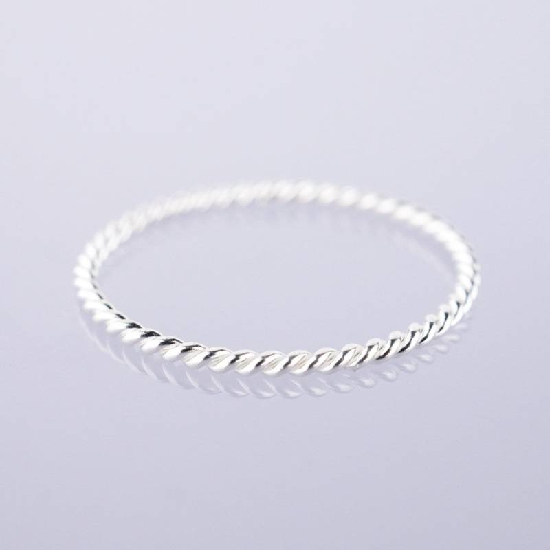 Twist Silber Ringe Gelb Rosa Gold Plating Midi-stapeln von HugMeAngel