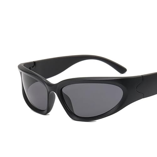 HugMiu Trendy Y2K gestaltete Sonnenbrille Frauen Männer Outdoor Radfahren Sport Sonnenbrille Vintage Sonnenbrille von HugMiu