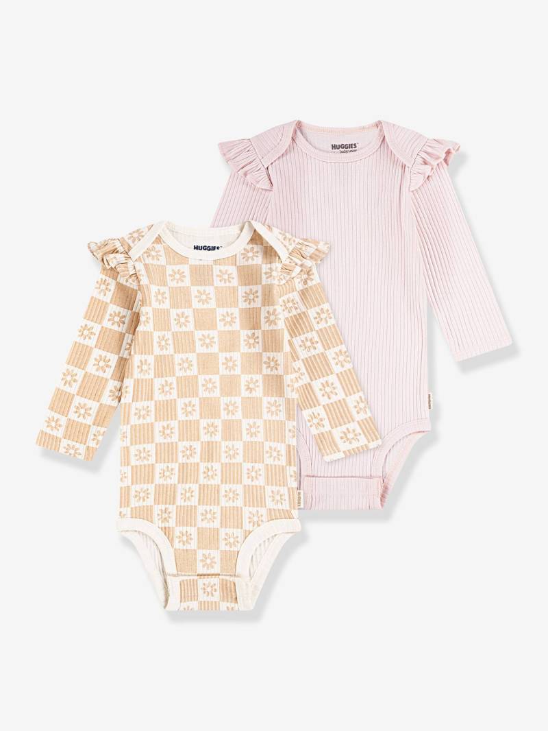 2er-Pack Langarm-Bodys mit Volantärmel Schlupfform Baby HUGGIES von Huggies
