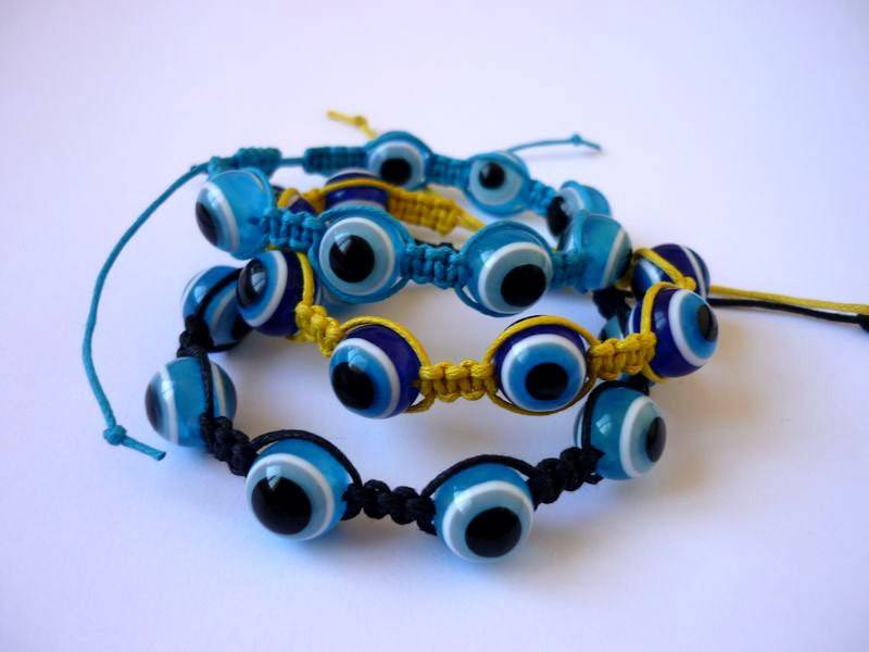 Handgemachtes Evil Eye Armband Perlen Shamballa Talisman von HuggingBearr