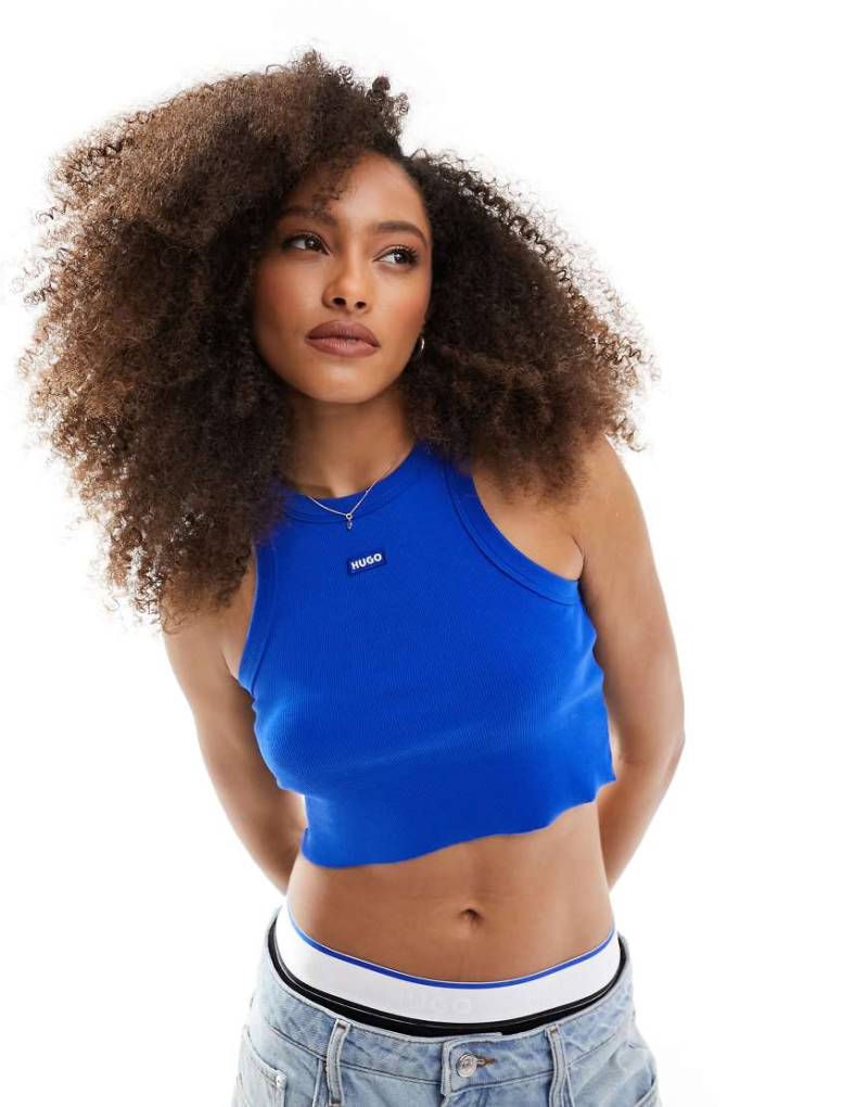 HUGO BLUE - Knapp geschnittenes Tanktop in Blau von Hugo Blue
