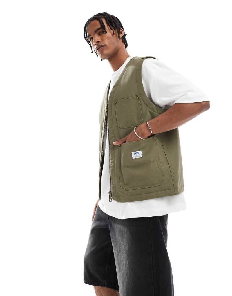 HUGO Blue - Bridger - Cargo-Weste in Grün von Hugo Blue