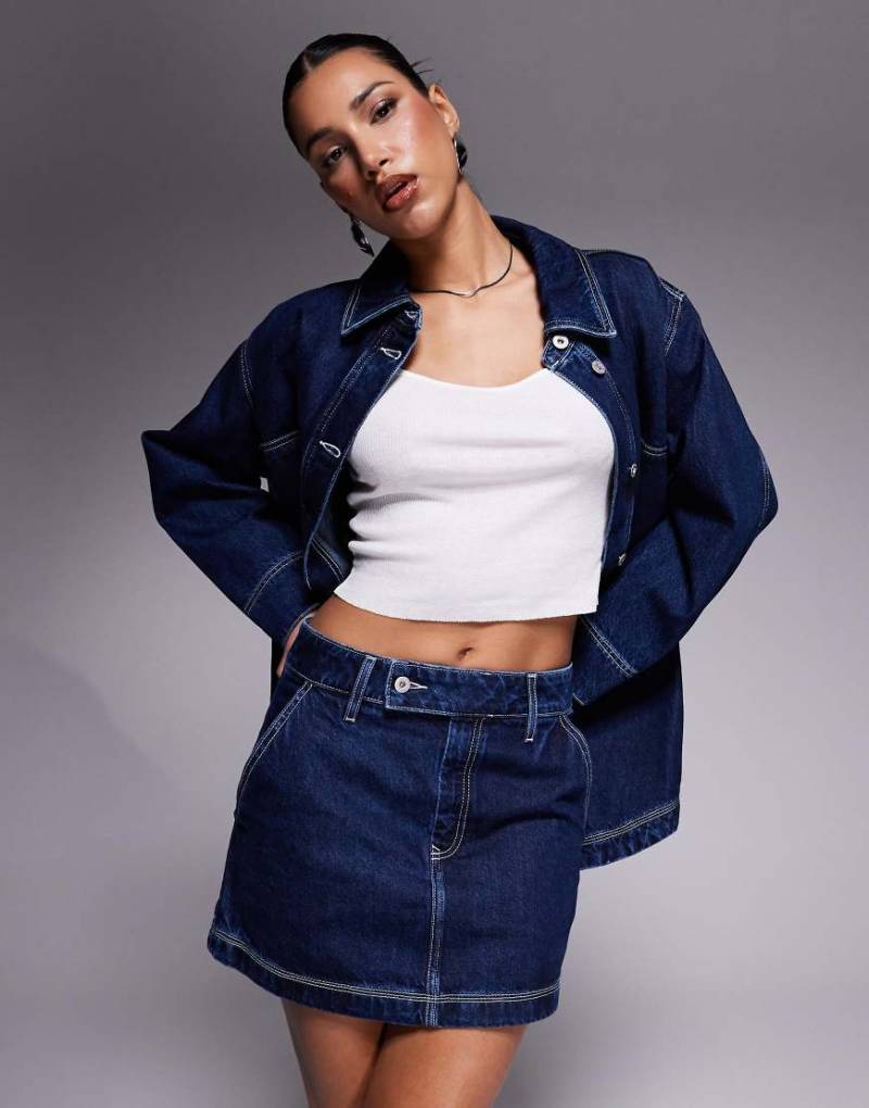 HUGO Blue - Garalia - Jeansrock in Dunkelblau von Hugo Blue