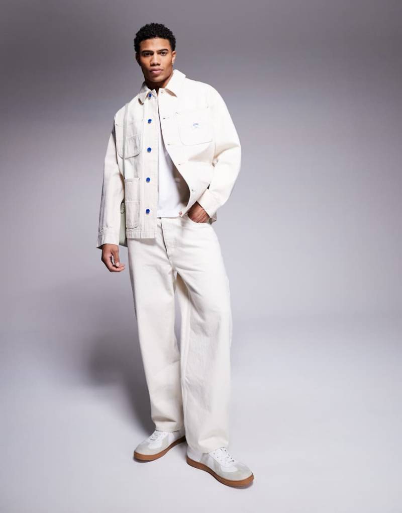 HUGO Blue - Gerade geschnittene Carpenter-Jeans in Ecru, Kombiteil-Neutral von Hugo Blue