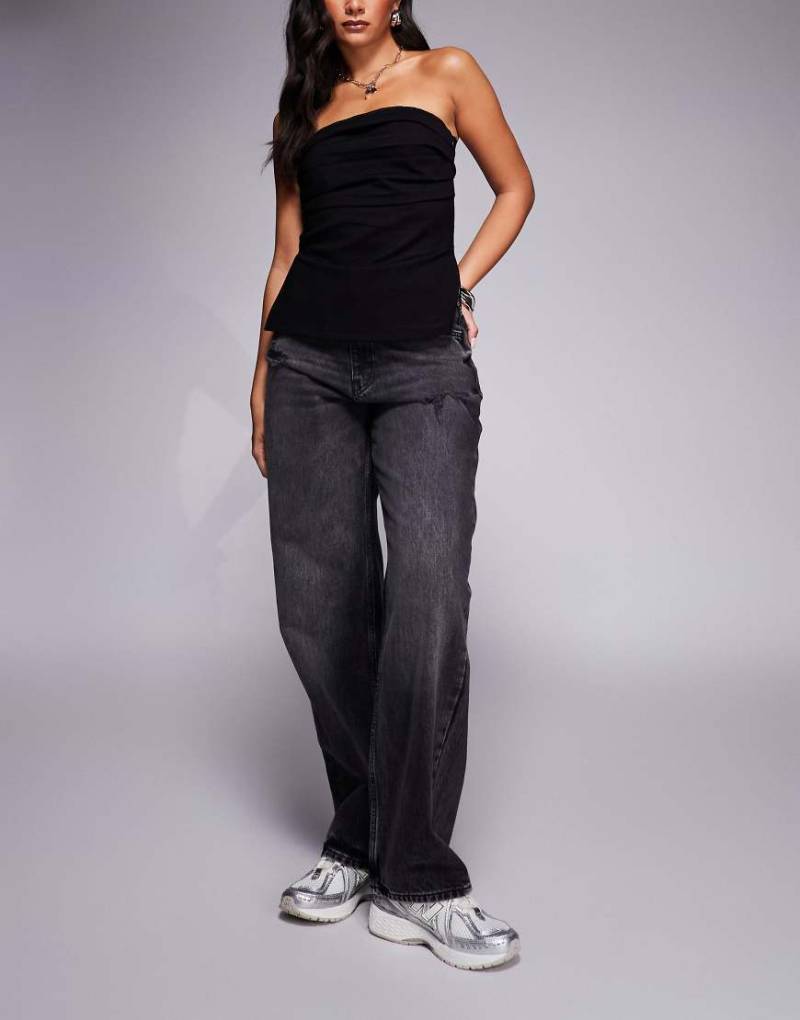 HUGO Blue - Leni - Jeans in Schwarz mit geradem Bein von Hugo Blue