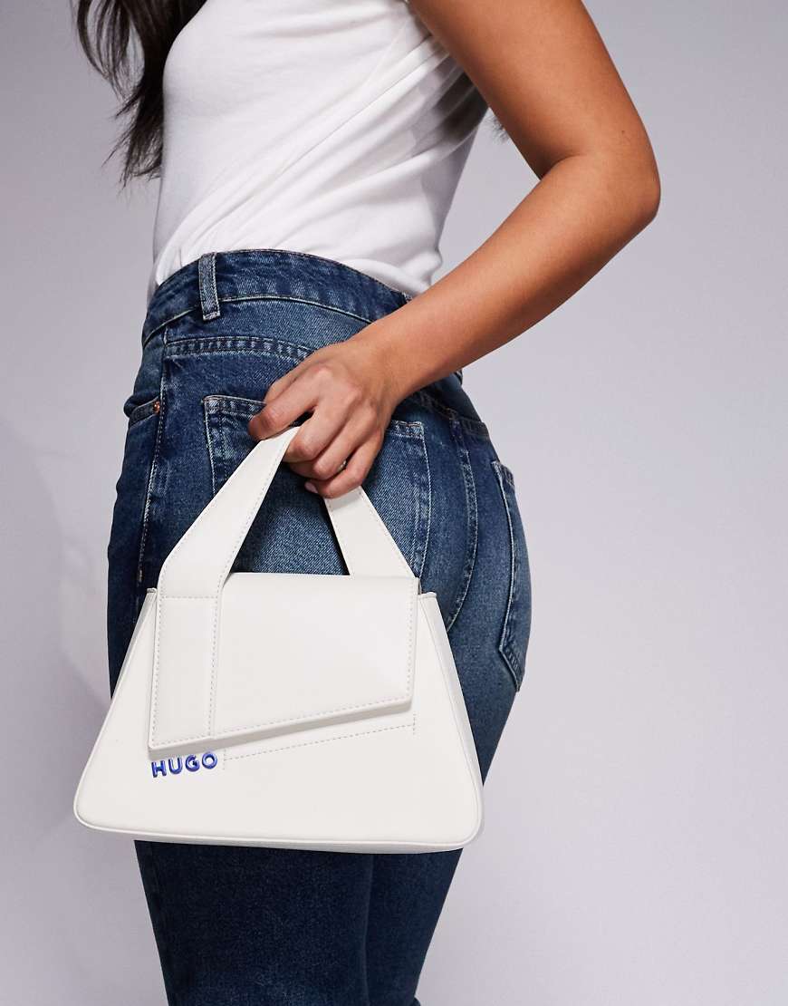 HUGO Blue - Lylah - Handtasche in Weiß mit Griff oben HUGO Blue - Lylah - Handtasche in Weiß mit Griff oben von Hugo Blue