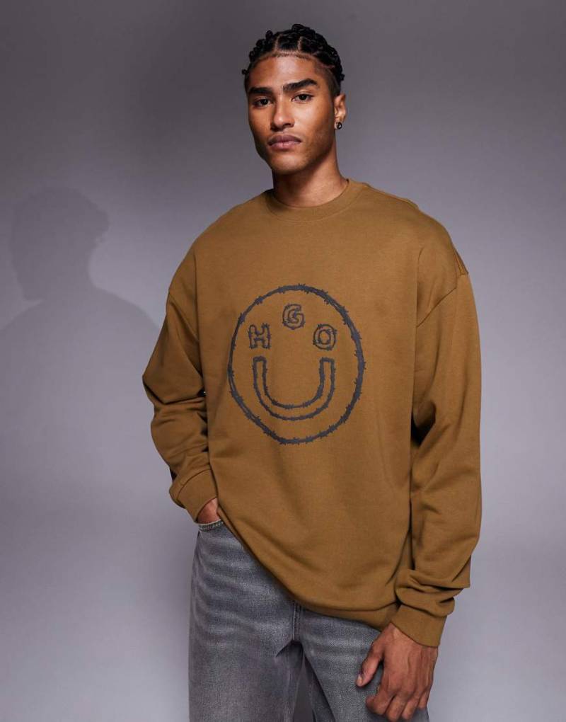 HUGO Blue - Natrox - Sweatshirt in Grün von Hugo Blue