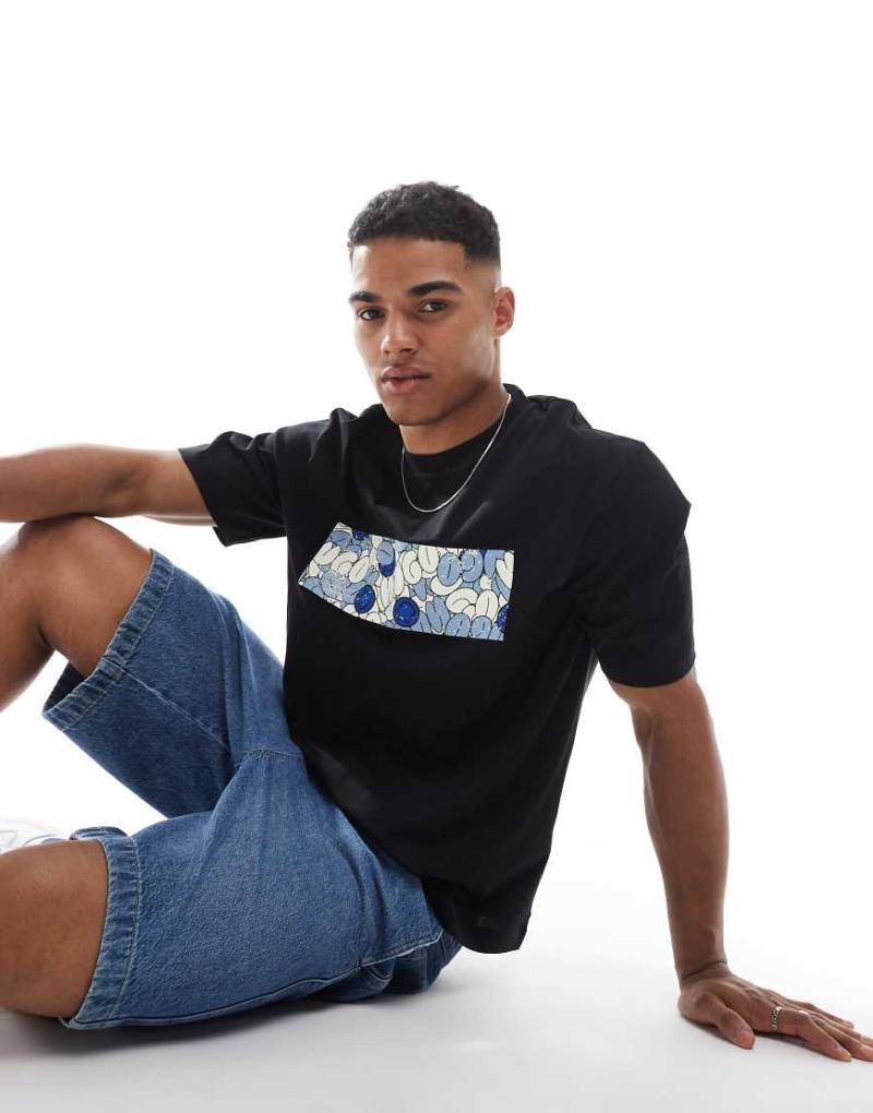 HUGO Blue - Nurix - T-Shirt in Schwarz von Hugo Blue