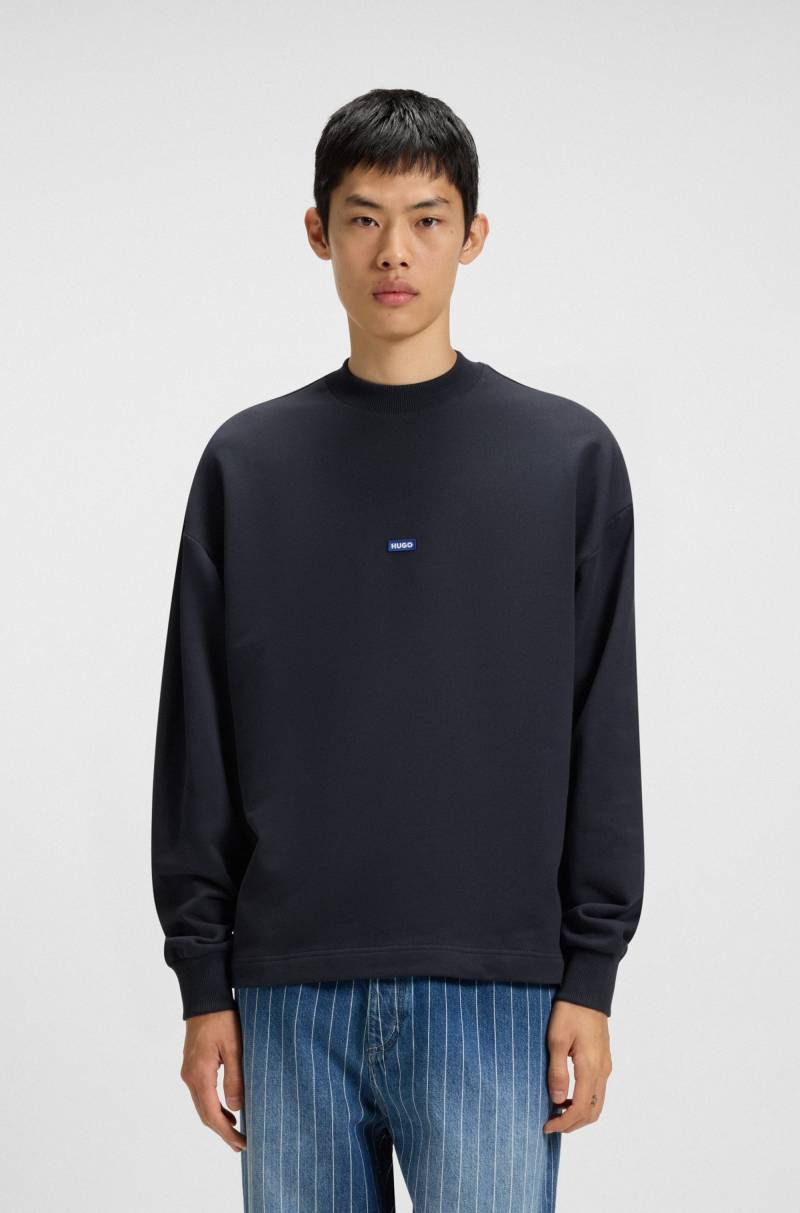 HUGO Blue Sweatshirt "Nedro" mit Logo-Patch von Hugo Blue