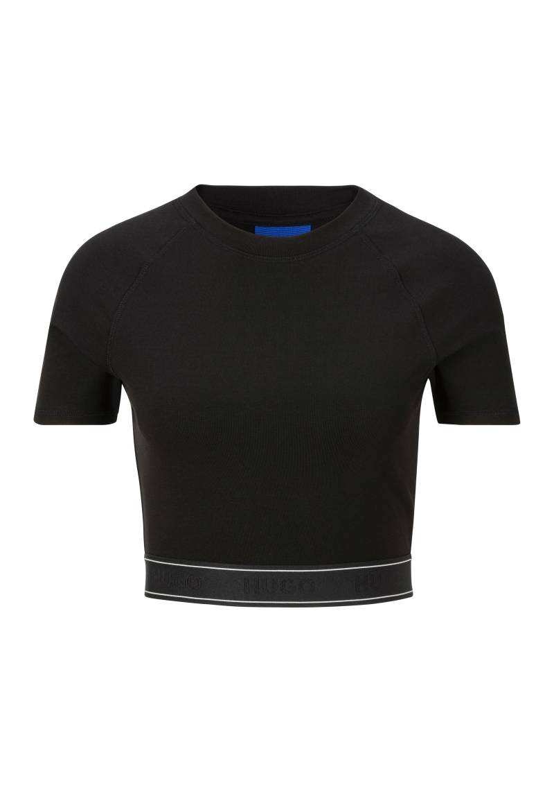 HUGO Blue T-Shirt "Dolly" mit Logo-Elastiktape, cropped von Hugo Blue