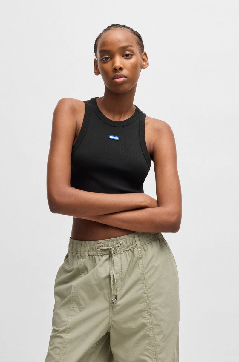 HUGO Blue Tanktop "Baby Tank" Cropped-Form von Hugo Blue