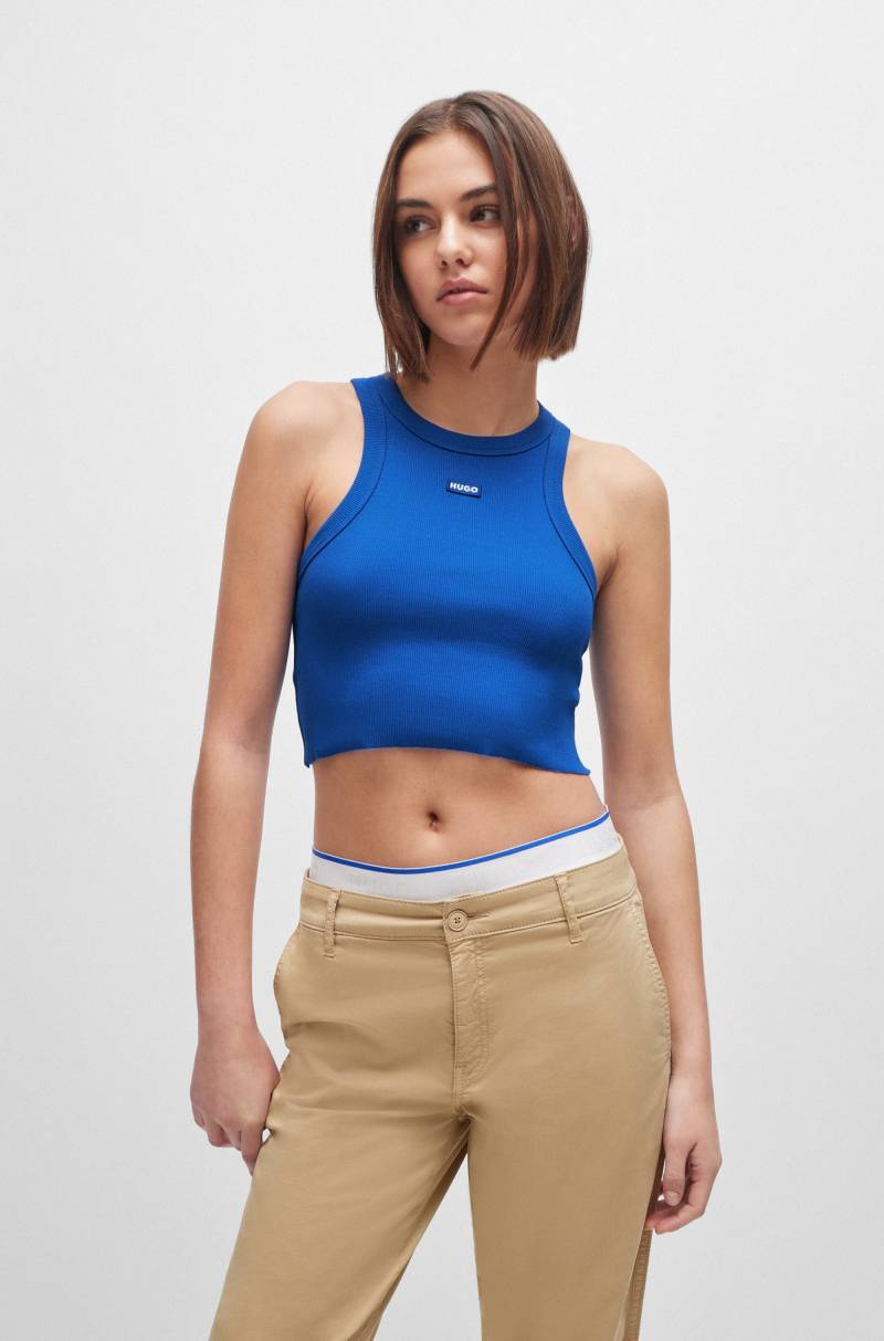 HUGO Blue Tanktop "Baby Tank" Cropped-Form von Hugo Blue