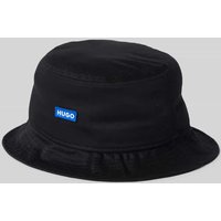 Hugo Blue Bucket Hat mit Label-Patch Modell 'Gyn' in Black, Größe L/XL von Hugo Blue