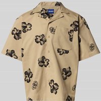 Hugo Blue Freizeithemd mit Knopfleiste Modell 'Eligino' in Beige, Größe XXL von Hugo Blue