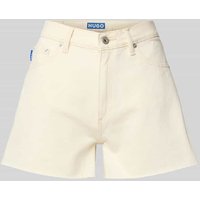 Hugo Blue Jeansshorts mit Label-Detail Modell 'Gimusa' in Beige, Größe 27 von Hugo Blue