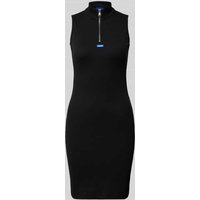 Hugo Blue Knielanges Kleid mit Stehkragen Modell 'Nastalia' in Black, Größe L von Hugo Blue