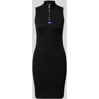 Hugo Blue Knielanges Kleid mit Stehkragen Modell 'Nastalia' in Black, Größe XL von Hugo Blue