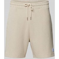Hugo Blue Regular Fit Sweatshorts mit Label-Patch Modell 'Nuwafflo' in Offwhite, Größe XXL Hugo Blue Regular Fit Sweatshorts mit Label-Patch Modell 'Nuwafflo' in Offwhite, Größe XXL von Hugo Blue