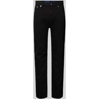 Hugo Blue Slim Fit Jeans im 5-Pocket-Design Modell 'Ash' in Black, Größe 33/32 von Hugo Blue